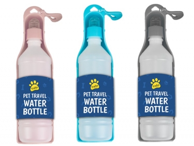 Pet travel bottle 2 Pack ( Assorted Colours )