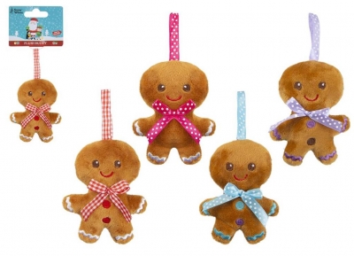 Gingerbread Mini Plush With Ribbon Hoop 10cm