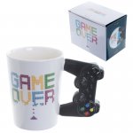 Gamer Over Game Controller Shaped Handle Mug