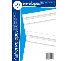 COUNTY C5 WHITE SELF SEAL ( 229MM X 162MM ) 25 PACK