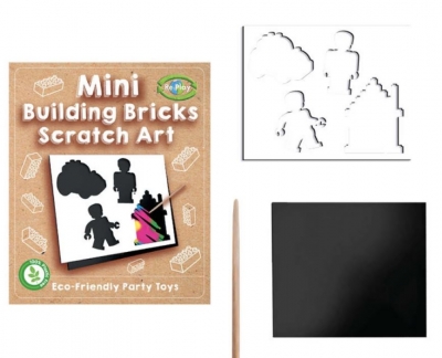 Play Bricks Mini Scratch Art 12 x 10cm