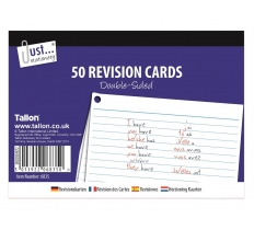 50 Revision Cards 10.5 x 15cm Double sided