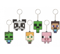 Minecraft 2D Soft Pvc Keyring 6cm