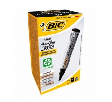 BIC 2300 PERMANENT MARKER MEDIUM CHISEL BLACK PACK OF 12