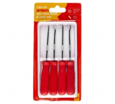 Amtech 4 Pack Mini Hook And Pick Set