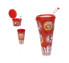 13" Mega Jumbo Snack Food & Drink Combo Cup