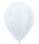 Sempertex Satin White 5" Latex Balloons Pack Of 100