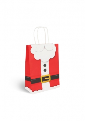 Santa Claus Christmas Paper Bag with Handles (16 x 22 x 8cm)