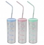 Spiral Straw Drinking Cups 3 Assorted