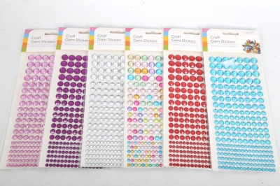 27.7X10.5cm Craft Gem Stickers