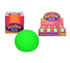NEON STRESS 90MM SQUEEZE SQUISHY BALL