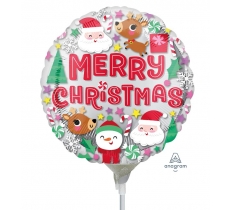 9" Christmas Buddies Foil Balloon