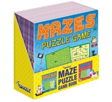Mazes Puzzle Book 1 & 2 21 X 21cm ( Zero Vat )