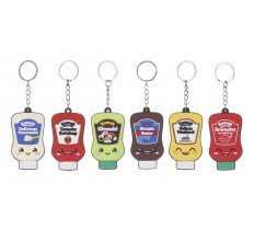 Kawaii Sauces 2D Keychain