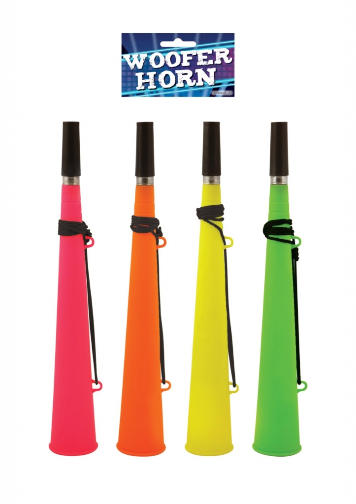 Woofer Horn With String 37cm ( Assorted Colours ) - Click Image to Close