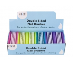 ELLIOTTS DOUBLE SIDED NAIL BRUSH - FROSTED