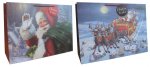 Gift Bag Christmas Trad Santas Landscape Super Jumbo ( 46.5 x 70