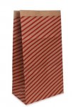 Christmas Kraft Stripe Super Jumbo Sack 365 x 700 x 245mm
