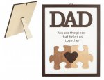 Best Dad Ever Missing Piece Jigsaw In Frame 20cm X 25cm