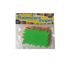 County Fluorescent Flashes ( 66mm X 105mm ) 40 Pack