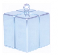 QUALATEX PEARL LIGHT BLUE GIFT BOX BALLOON WEIGHT