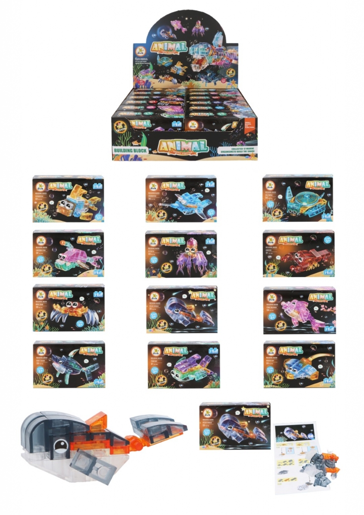 Sealife Block Kits: Crystal Series 12-in-1 Assorted Designs - Click Image to Close