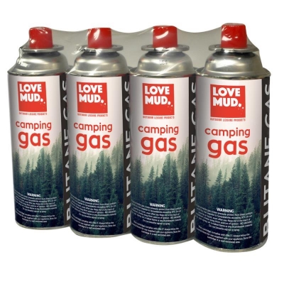 BUTANE CAMPING GAS CANISTERS 4 Pack