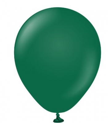 Kalisan 12" Standard Dark Green Latex Balloon 100 Pack