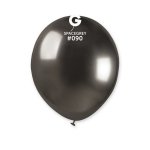 Gemar 5" Pack 50 Latex Balloons Shiny Space Grey#090