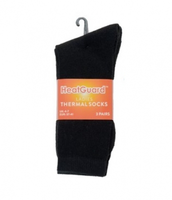 Ladies 3 Pack Heatguard Thermal Sock