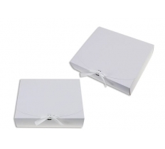 White Gift Box 31cm x 25cm x 8cm With Ribbon