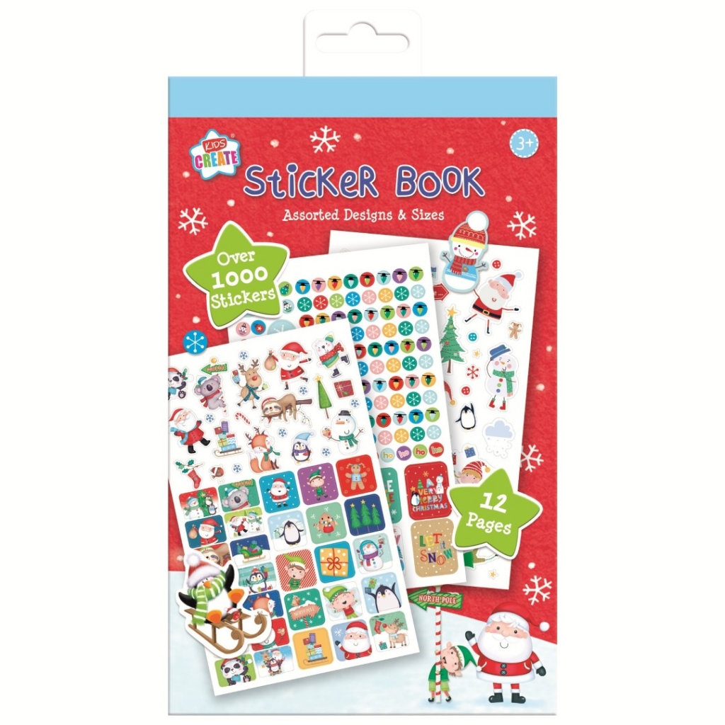Christmas Sticker Book 1000pc - Click Image to Close
