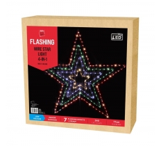 Led Pin Lights Star 77cm Multi