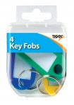 Tiger Essential 4 Key Fobs Coloured