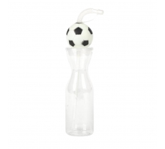 Soccer 500ml straw bottle