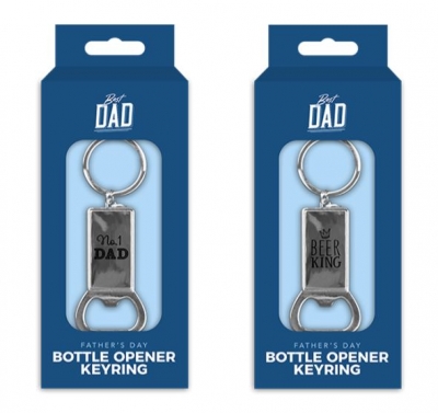 Best Dad Metal Bottle Opener Keyring