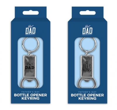 Father's Day Metal Bottle Opener Keyring