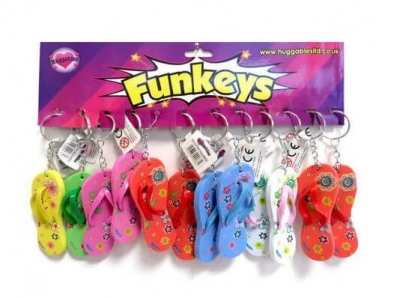 Keyring Flip Flop 12 Pack