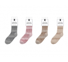 Ladies Cozy Stripe Socks