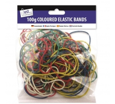 Tallon Coloured Elastic Bands 100Gm