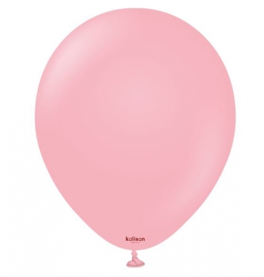 Kalisan 12" Flamingo Pink Standard Pastel Balloons 100 Pack