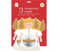 Christmas Honeycomb Angel 3 Pack