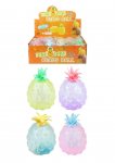 Pastel 11cm Pineapple Squeeze Squishy Toy With Beads