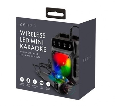LED Mini Karaoke with Radio