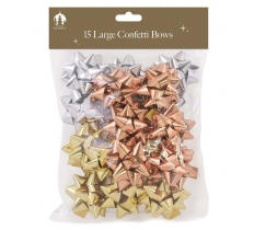 Bows XMAS 15 Large Confetti Luxury