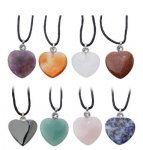 HEALING STONE GEMSTONE HEART SHAPED PENDANT