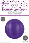 Purple Mettalic 18" Round Foil Balloon