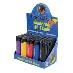 Torjet Windproof Jet-Flame Lighters 25 Pack