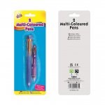 Tallon Multi Coloured Pens 1 X 10 & 1 X 4 Colour Pen