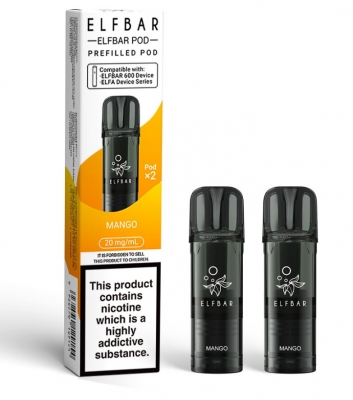 Elf Bar 600 Prefilled Pod Mango X 10 Pack
